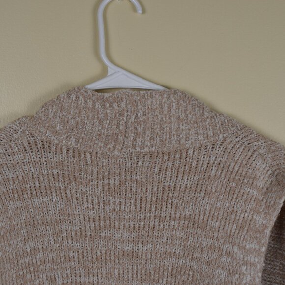 LOFT Womens Lagenlook Long Sleeveless Sweater Vest Tan Cardigan Winter Fall Cozy - Picture 11 of 14